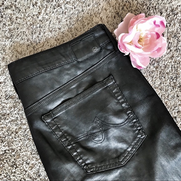 ❤️ SOLD ❤️ AG THE BEAU SKINNY LEATHERETTE JEANS - Picture 3 of 8